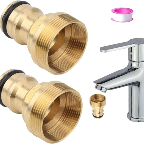 GreenYard Hose Tap Connectors - 22mm, Copper - Image 3