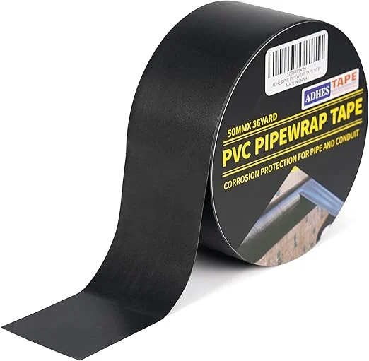 Corrosion Protection Pipe Tape, 2 Inch X 36 Yds(108FT), 6.0Mil PVC Pipe Wrap Tape Weatherproof Wrap Duct Tape for Drain Pipe