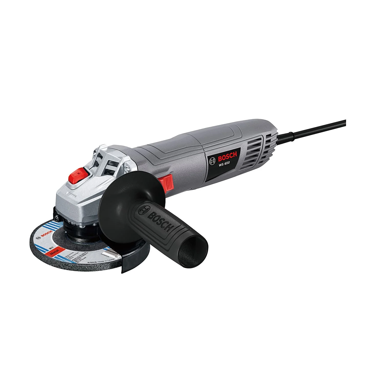 Bosch 100 mm / 4 inch 650W Professional Angle Grinder (Standard Line), WS 650