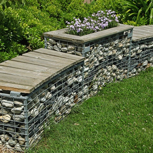 YardWorks Gabions - Small, Natural Timber - Image 2