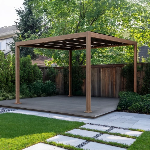 GardenPro Awnings - Medium, Natural Timber - Image 3
