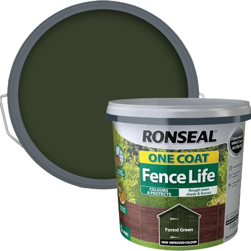 LawnMaster Fence Paint - Bottle Green, 5L - Image 2